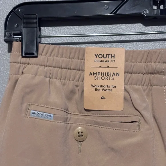 NWT Boys Quiksilver Khaki Amphibian Walkshorts - Picture 11 of 11